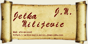Jelka Milijević vizit kartica